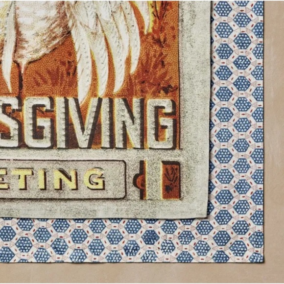 John Derian x Target Tea Towels 20” X 30” Fall Turkey Cards Thanksgiving Harvest - Picture 3 of 8